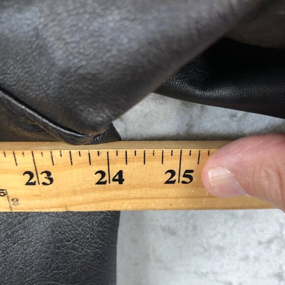 Vintage M Julian Wilsons Leather Blazer Mens XL Black Buttery Jacket Coat Y2K - Picture 4 of 16